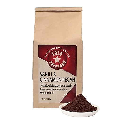 Lola Savannah Vanilla Cinnamon Pecan Ground Caffeinated Coffee, 1lb