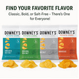 Downey’s Potato Chips, No Salt Kettle-Cooked Potato Chips, Handcrafted Snack, Small-Batch, Light and Crispy, Gluten-Free, Made in Michigan (8oz