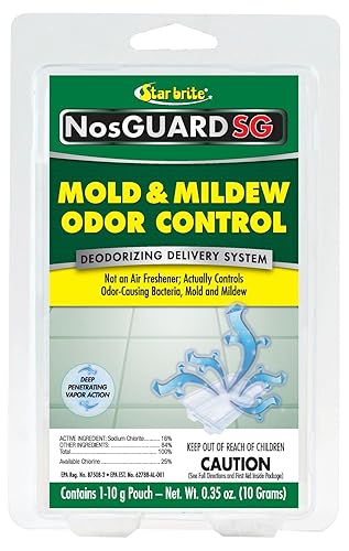 STAR BRITE Mold & Mildew Odor Eliminator - 10 Grams - ClO2 Gas Generator - Powerful Chlorine Dioxide Vapor - Long-Lasting Odor Control - Ideal