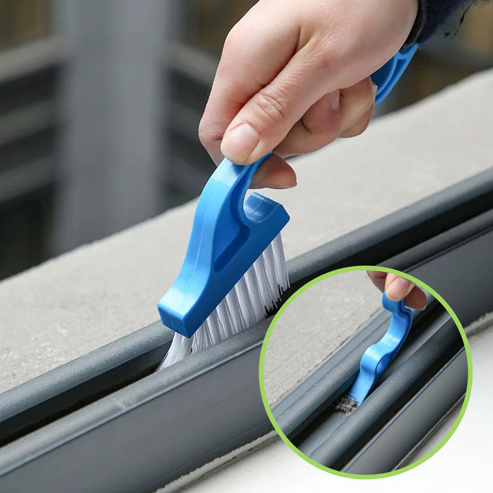 9 Pcs Crevice Cleaning Brush, Bathroom Gap Brush, Hand-held Groove Gap Cleaning Tools, Multifunctional Crevice Gap Small Cleaning Brush Tool, Shutter