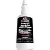 Commercial Grill and Oven Cleaner 32Oz Concentrate 1pk. Heavy-Duty Fast-Acting Degreaser Solution Removes Carbon, Grime, Burnt Food and Oil