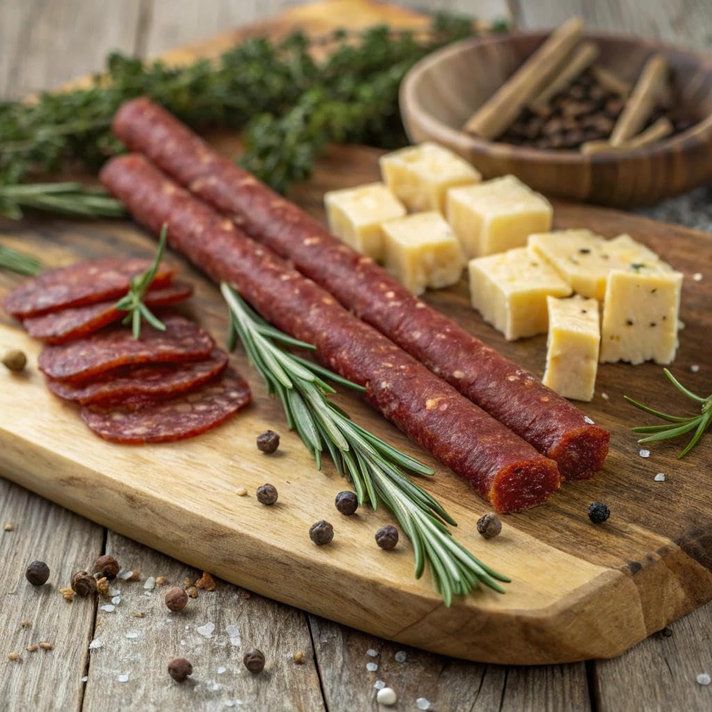 Bavarian Meats Lil' Landjaeger Meat Sticks, Smoked Sausage Protein Snacks, Zero Sugar, Great Source of Protein, Gluten Free, Keto Friendly Low Carb