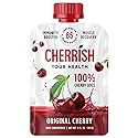 Cherrish Cherry Juice Concentrate 3oz Pouches - 12 Pack Case - Montmorency Tart and Bing Sweet Cherry - Liquid Form - Post Workout Recovery Drinks