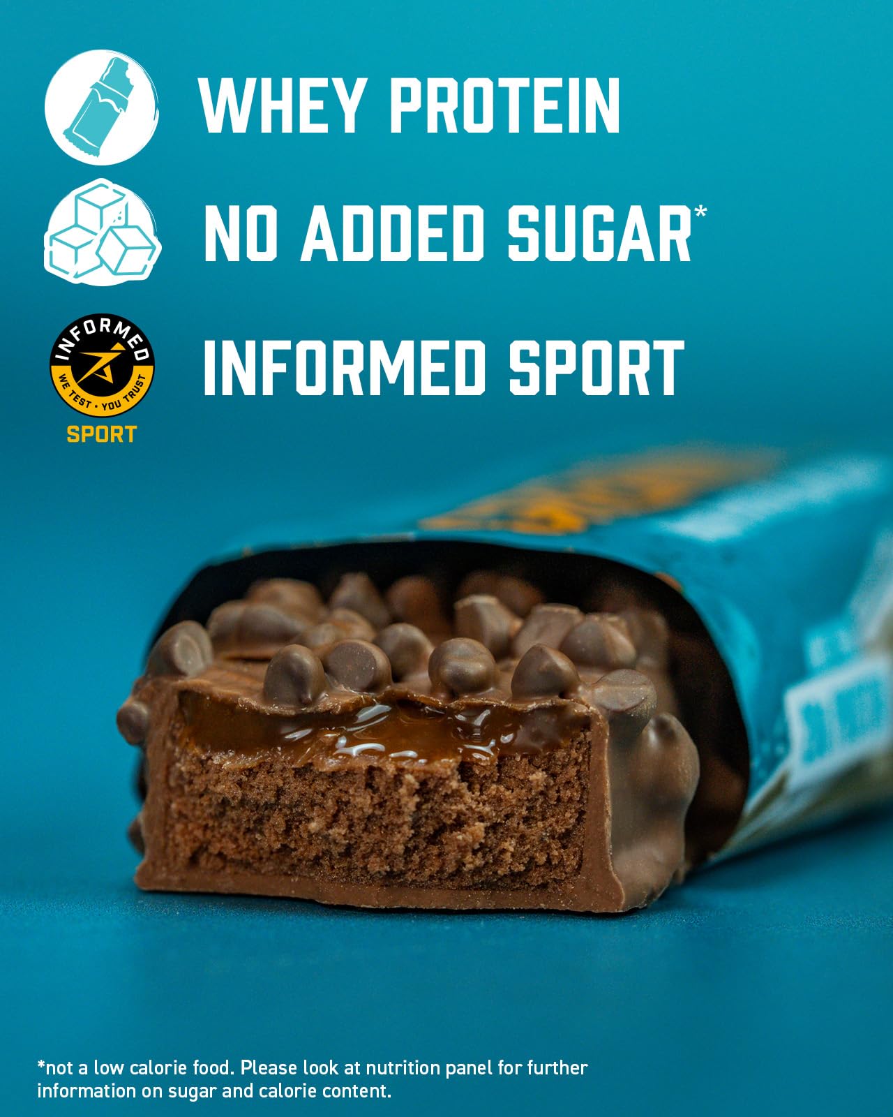 Grenade Chocolate Chip Salted Caramel High Protein Bar, 20 g Protein and 1 g Sugar per Snack Bar, 12 Count, 2.1 oz Bars
