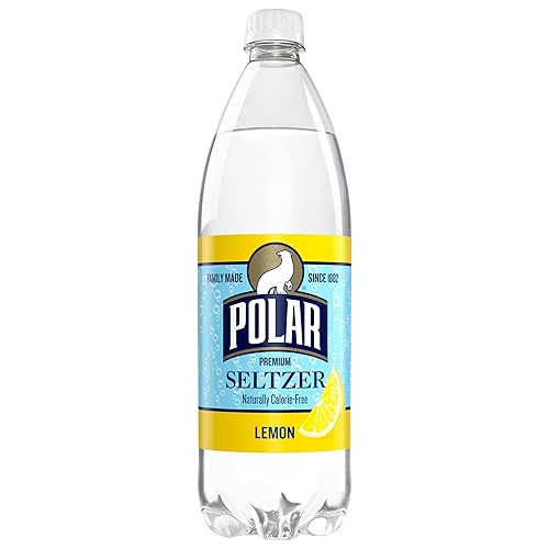 Polar Beverages Seltzer Lemon, 33.8 Fluid Ounce (Pack of 12)