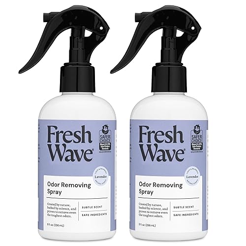 Fresh Wave Lavender Scent Odor Removing Spray, 8 fl. oz. | Pack of 2 | Odor Absorber for Home, Furniture, Fabrics & Trash | Safer Odor Relief
