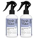 Fresh Wave Lavender Scent Odor Removing Spray, 8 fl. oz. | Pack of 2 | Odor Absorber for Home, Furniture, Fabrics & Trash | Safer Odor Relief