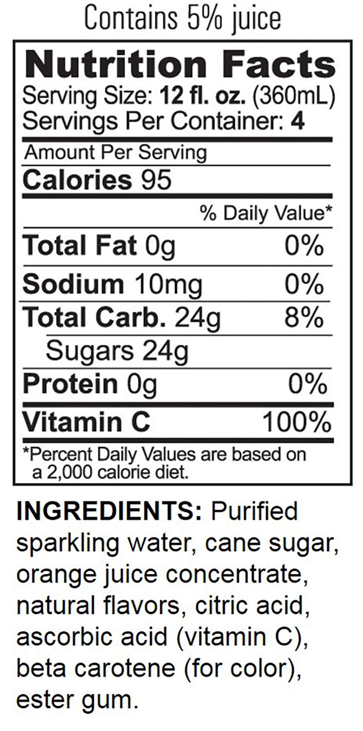 GuS Soda - Dry Valencia Orange - 12 oz (24 Glass Bottles)