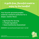 Go Raw Organic Sprouted Pumpkin Seeds - Dry Roasted Salted Pepitas, Keto, Non-GMO, Vegan, Gluten-Free, Kosher, Paleo, Protein-Packed Superfood