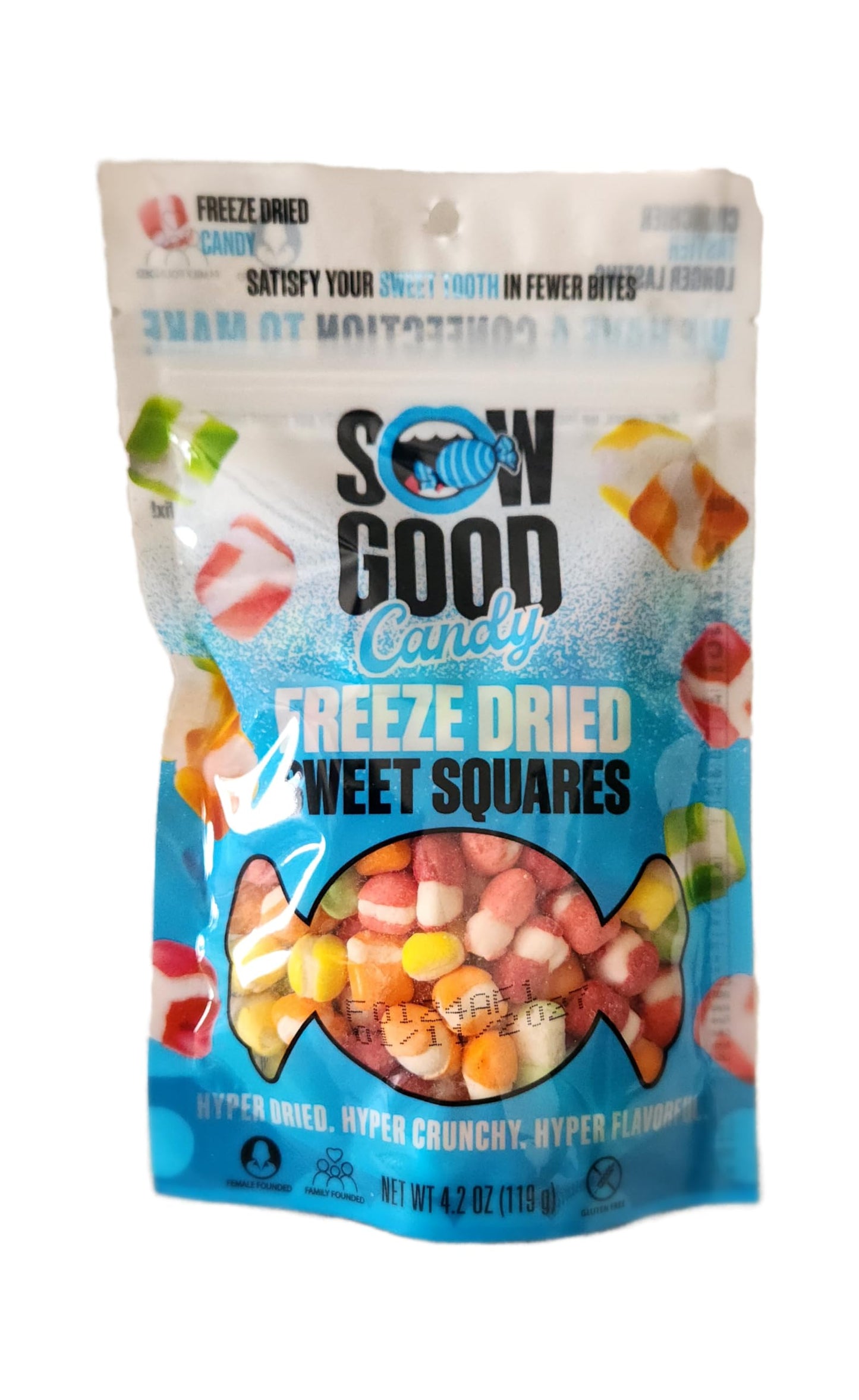 Sow Good Freeze Dried Sweet Squares, 4.2 Ounce (Pack of 1)