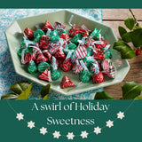 Candykrave Hershey'ss Hugs Cristmas Kisses Milk Chocolate candy - (1LB 90 pcs) - Bulk chocolate Silver Foil Candy variety pack - Delicious Treats
