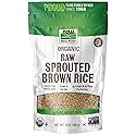 NOW Foods, Organic Sprouted Brown Rice, Raw, Gluten-Free and Whole Grain, 16-Ounce (Packaging May Vary)