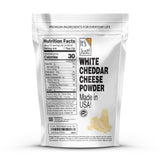 It's Just - White Cheddar Cheese Powder, Traditional Sharp Flavor, Made in USA, rBST/rBGH Hormone Free, 15oz, Shelf Stable, Make Cheese Sauce