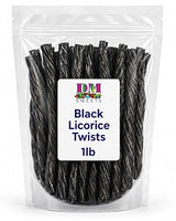Black Licorice Twists - 1 lb Bag of Classic Soft & Chewy Licorice Candy - Bold Old?Fashioned Flavor - Fresh, Premium Quality Twists