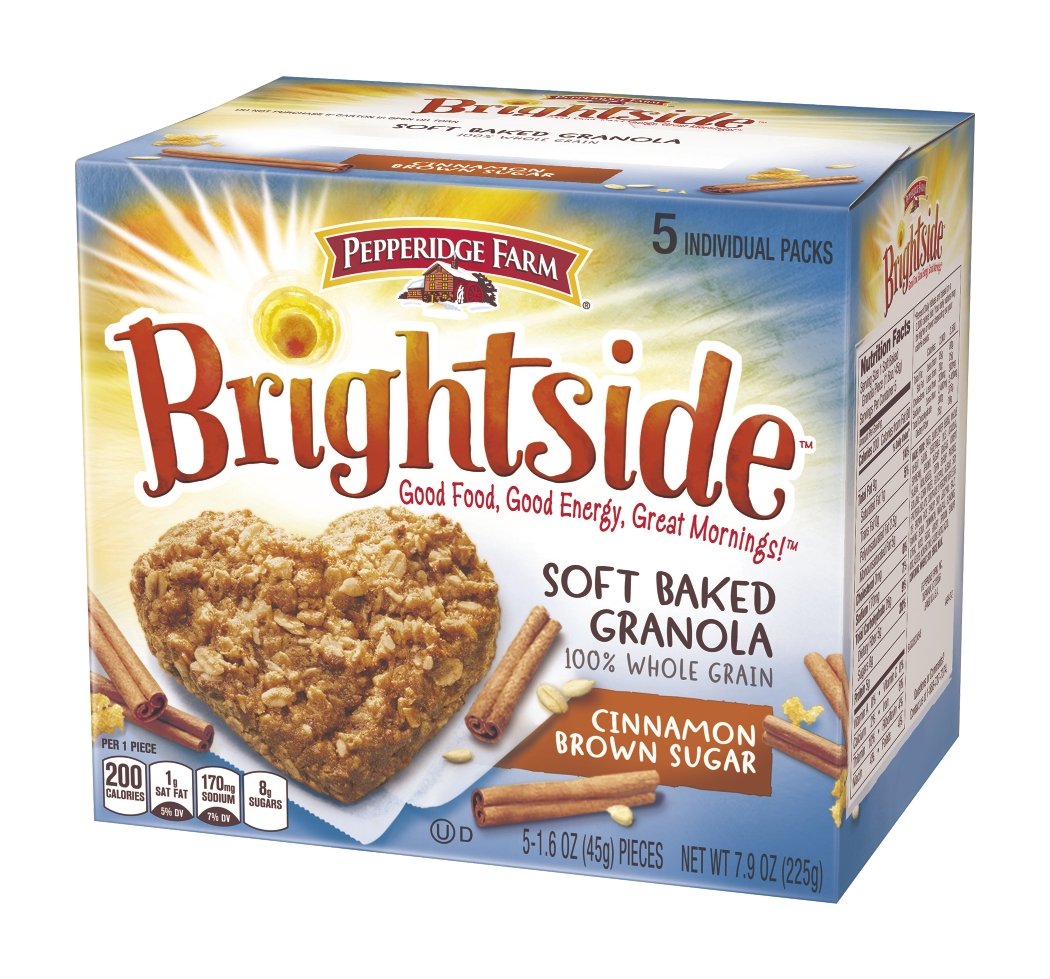 Pepperidge Farm Brightside Soft Baked Granola, Cinnamon Brown Sugar, 1.6 Ounce, 5 Count
