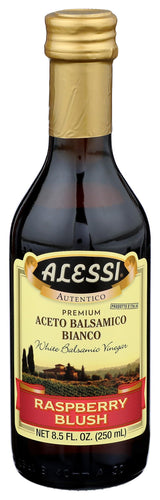 Alessi Foods White Balsamic Raspberry Blush Vinegar, 8.5 oz, Red