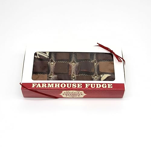 Gourmet Fudge Gift Box - 12 oz., 6 Assorted Flavors - Perfect for Anniversaries, Mother's Day, Birthdays, and Special Occasions - Creamy Homemade