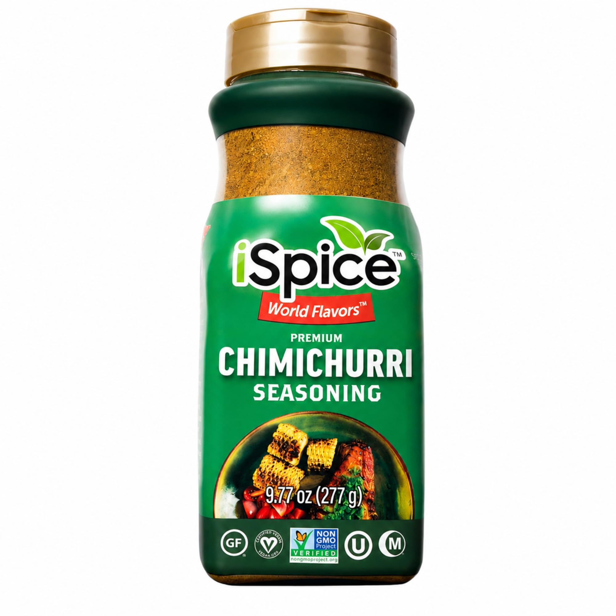iSpice Blend | Chimichurri Seasoning | 9.77 oz | Mixed Spice & Seasoning | Bulk Size | Halal | Kosher (Chimichurri)