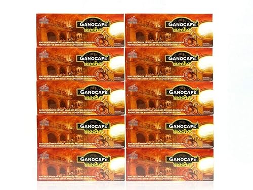 10 Boxes Gano Cafe Mocha Coffee Ganoderma Lucidum Extract + FREE Expedited Shipping to USA by EcBuy