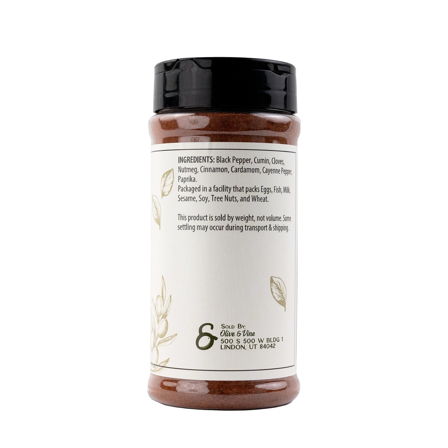 Olive & Vine Baharat Spice, Warm & Aromatic, For Middle Eastern Dishes, Rich Tradition, Authentic Taste, For Global Recipes (8 Ounce)
