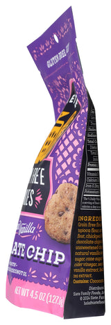 Siete Gluten Free Chocolate Chip Cookies w/ Hint of Mexican Vanilla | Vegan | Grain Free | Non GMO | Dairy Free | Made with Almond Flour & Coconut Oil