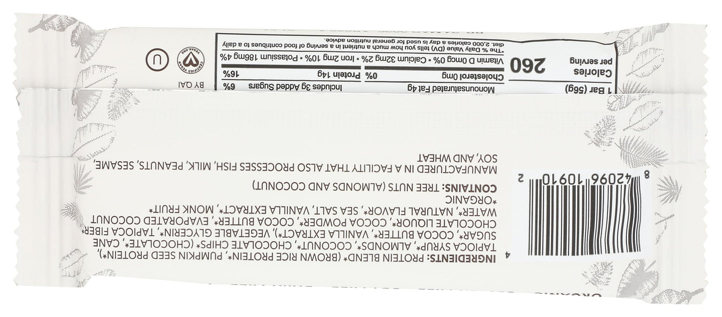 Aloha, Bar Chocolate Coconut Almond, 1.98 Ounce