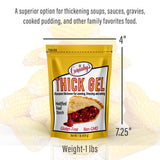 Cornaby’s Thick Gel 1 lb. (Pack of 1) | Premium Waxy Maize Starch, 2x More Thickening | Gluten-free, non-GMO, Natural Food Thickener for Thickening