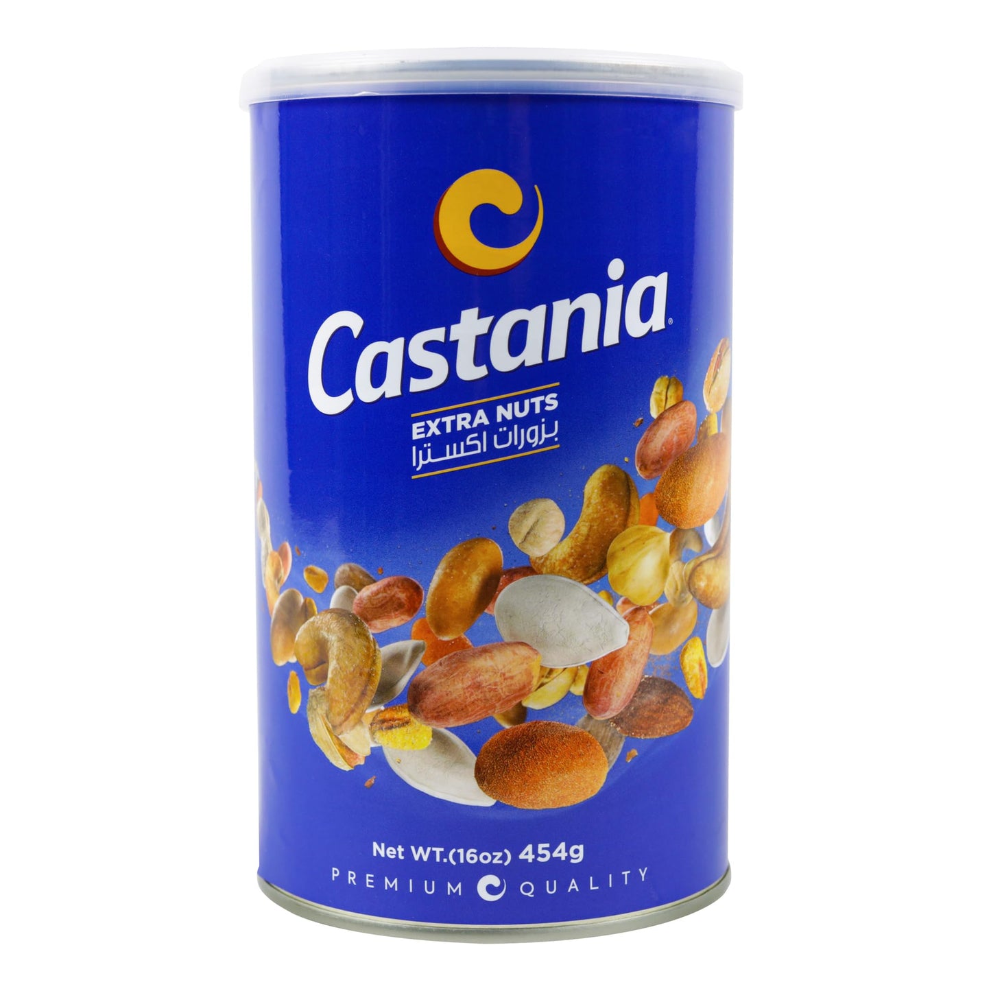 Castania Lebanese Mixed Nuts, Extra Mix with Pistachios, Almonds, Cashews, Hazelnuts, Peanuts, Pumpkin Seeds, Corn, and Chickpeas, 16oz