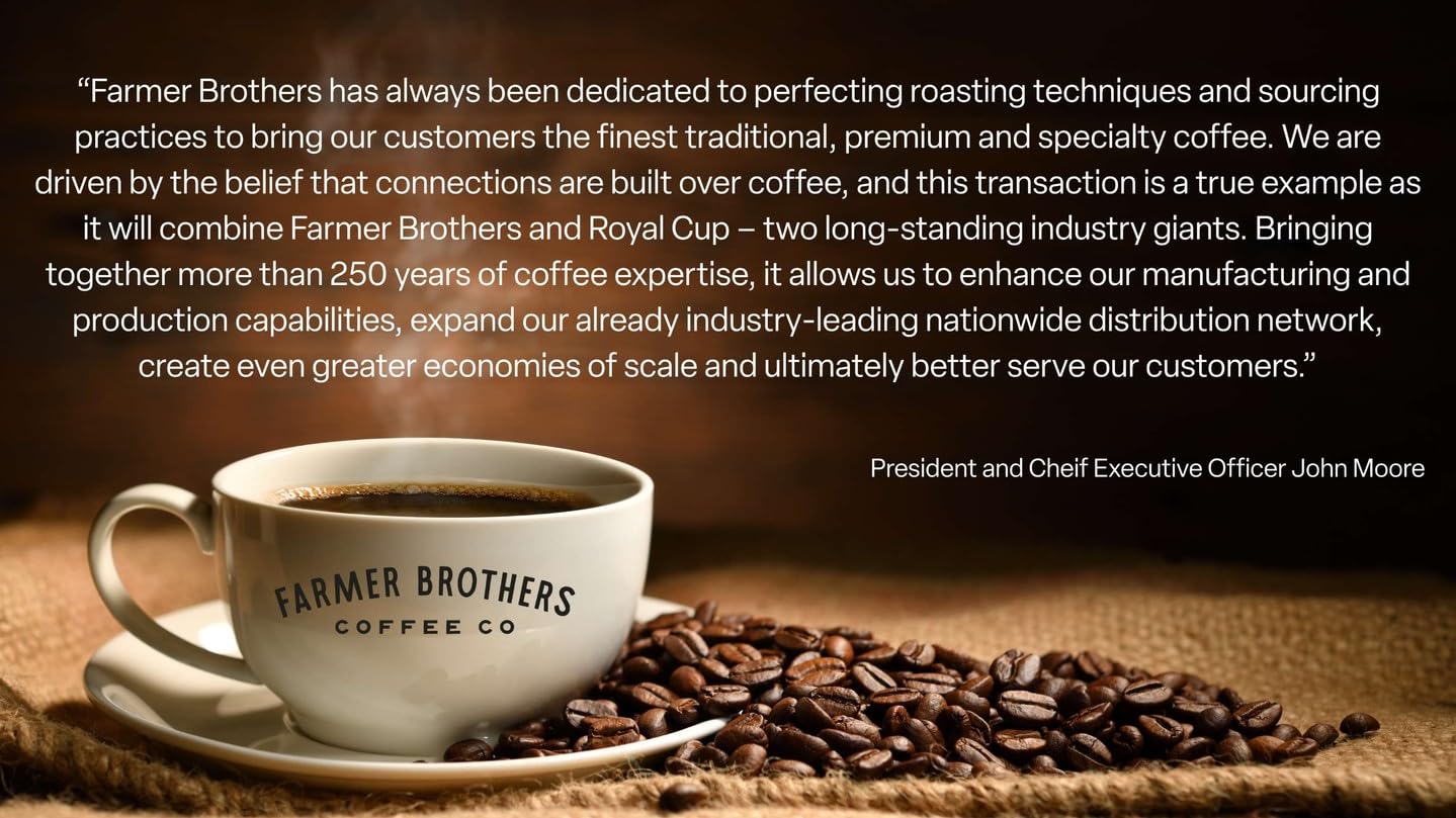 Farmer Brothers Signature Arabica Blend Whole Bean Coffee - Medium Roast - Food Restaurant Service Bag, 5 Pound (Pack of 1)