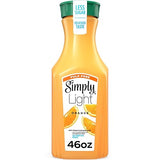 SIMPLY LIGHT ORANGE JUICE- PULP FREE, 46oz