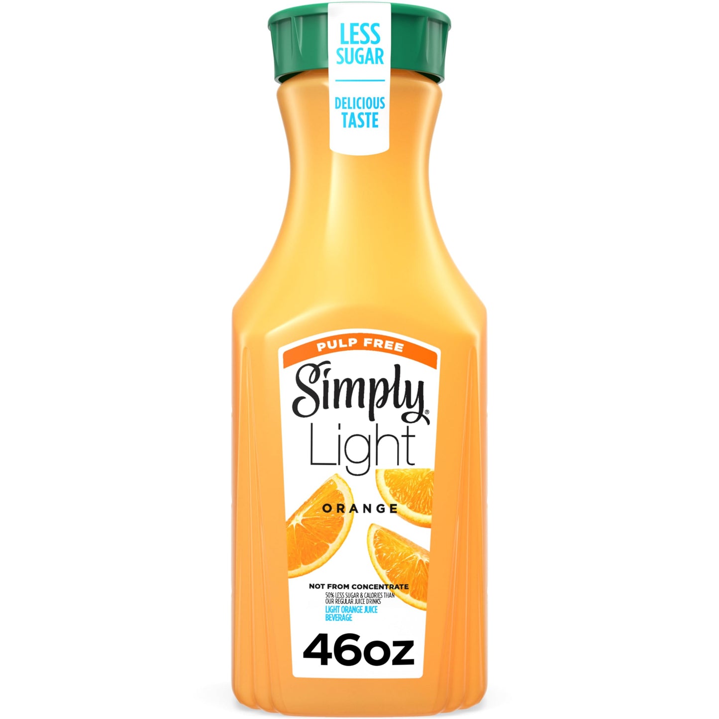 SIMPLY LIGHT ORANGE JUICE- PULP FREE, 46oz