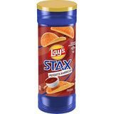 Lay’s Stax Potato Crisps Chips, Mesquite BBQ, Gluten Free, 5.5 Oz Canister Pack