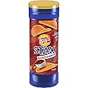 Lay’s Stax Potato Crisps Chips, Mesquite BBQ, Gluten Free, 5.5 Oz Canister Pack