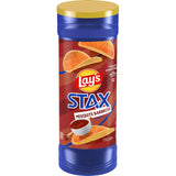Lay’s Stax Potato Crisps Chips, Mesquite BBQ, Gluten Free, 5.5 Oz Canister Pack