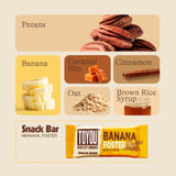 ToYou Gluten Free Chewy Fruit and Nut Bars - Healthy Protein Snacks | Banana Foster - 1.41 Ounce (Pack of 12) | Soft Chewy, Fiber-Packed Granola Bars
