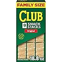 Club Snack Stacks Crackers, Lunch Snacks, Family Size, Original, 18.8oz Box (9 Stacks)