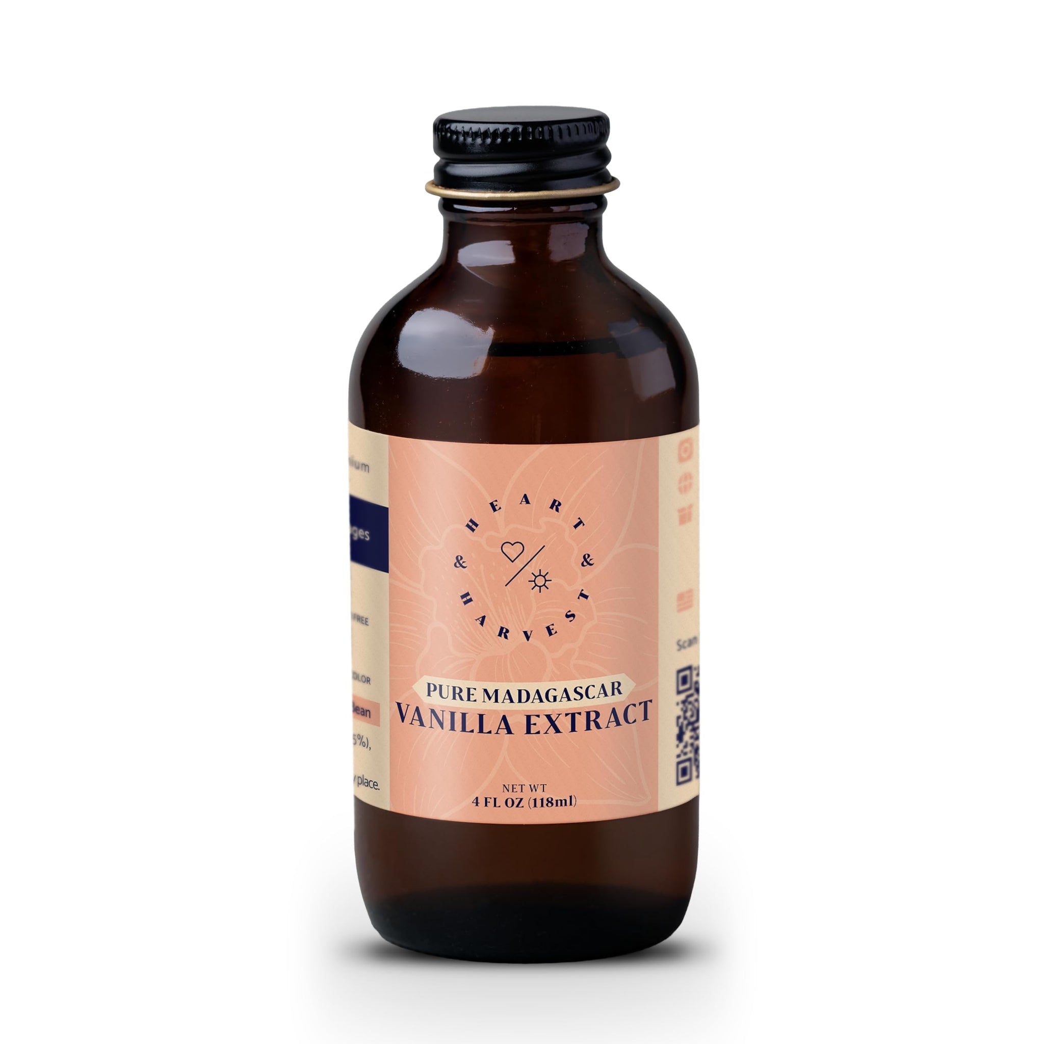 Madagascar Pure Vanilla Extract for Baking - Cold-Pressed Madagascar Vanilla Extract w/ Gift Box - No Added Sugar Vanilla Extract Keto - Real Vanilla