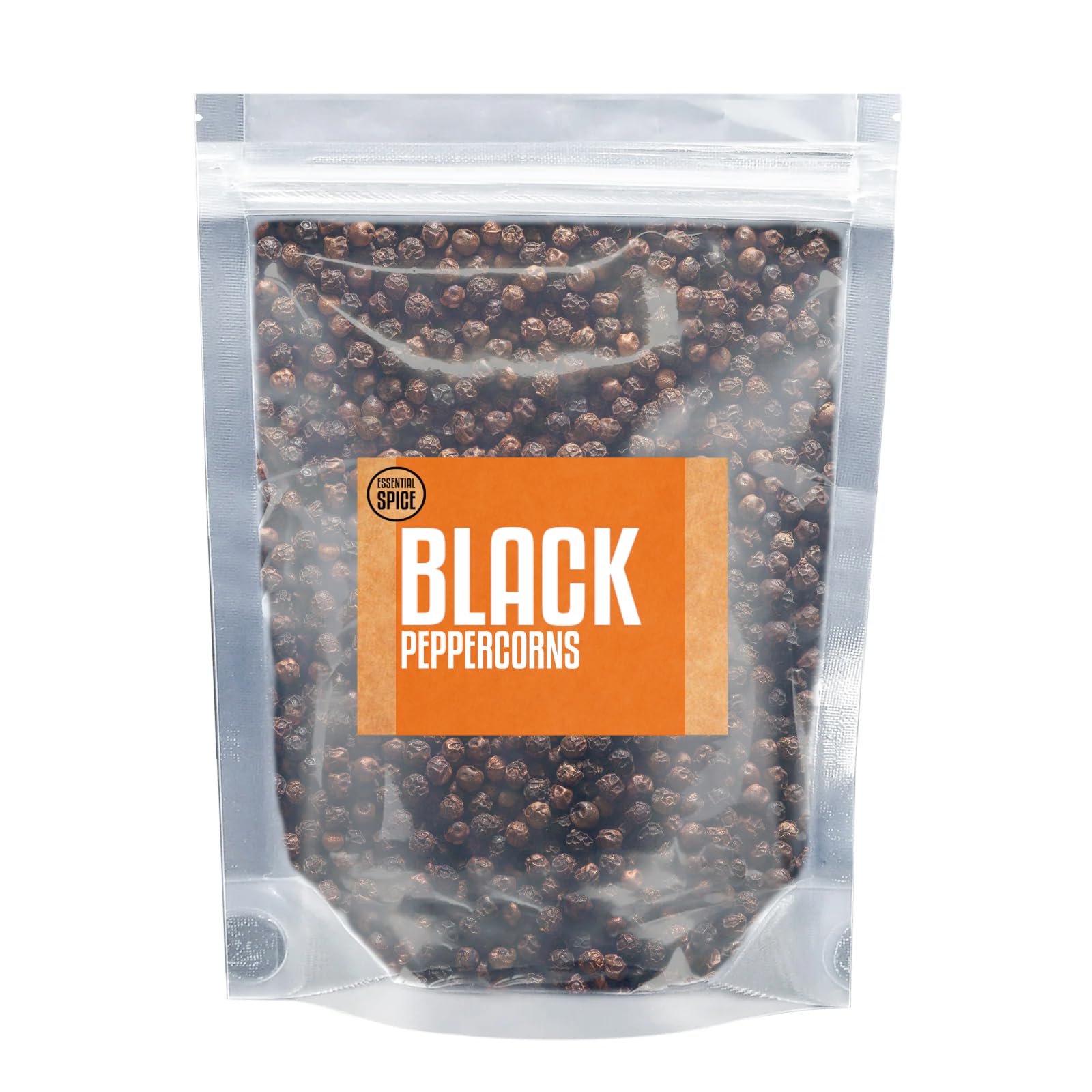 Essential Spice Whole Black Peppercorns, 20 oz - Bold, Pungent & Aromatic Flavor - Whole Pepper for Grinders, Cooking, Brining & Everyday Seasoning