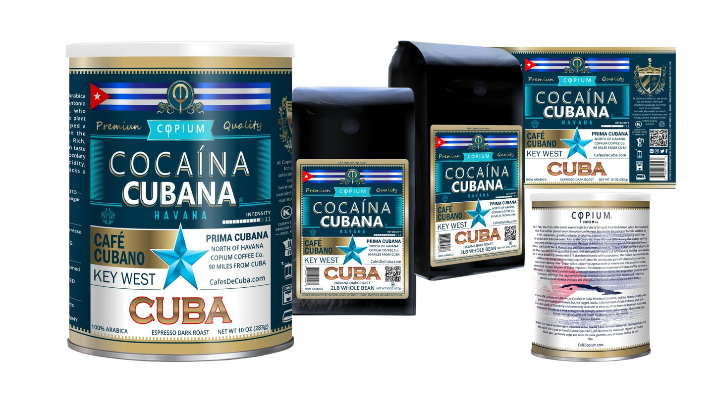 HAVANA - 100% ARABICA COFFEE - INTENSITY 11 - CAFÉ COPIUM ® 2 lb Whole Beans