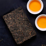 FullChea - 2023/2025 Fucha Tea Brick - Dark Tea Loose Leaf - Golden Flower Tea - Heicha From Hunan Anhua - Aids Digestion - 11.21oz / 318g