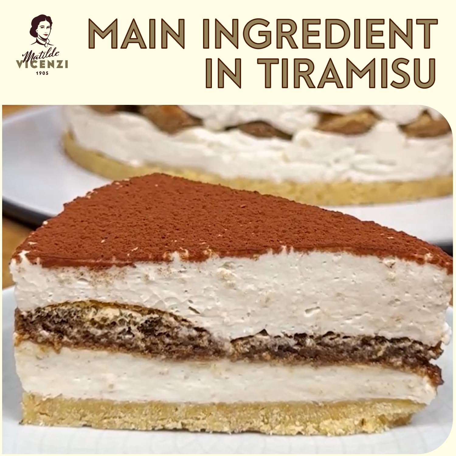Matilde Vicenzi Vicenzovo Ladyfingers 14.10oz - Classic Italian Biscuits, Ladyfingers Cookies for Tiramisu, Kosher Dairy Cookies, Italian Bakery