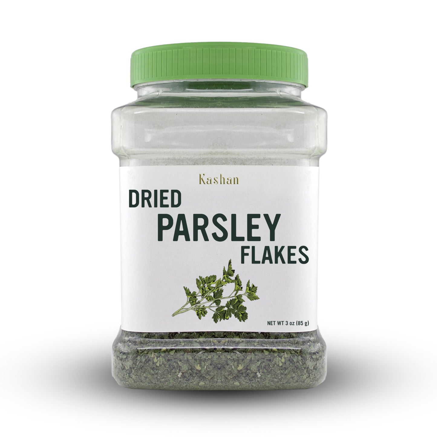 Kashan Dried Parsley Flakes, Perejil, Great for Cooking & Food Flavoring, Middle Eastern Cuisine and Aromatic Seasoning, Vegetarian 3oz (85g)