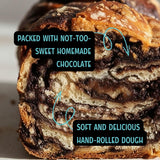 Haus of Babka Chocolate Babka Bread Cake, 24oz - Double Wrapped For Freshness