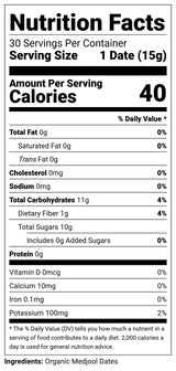 Terrasoul Superfoods Organic Medjool Dates, 16oz - Soft Chewy Texture | Sweet Caramel Flavor | Farm Fresh