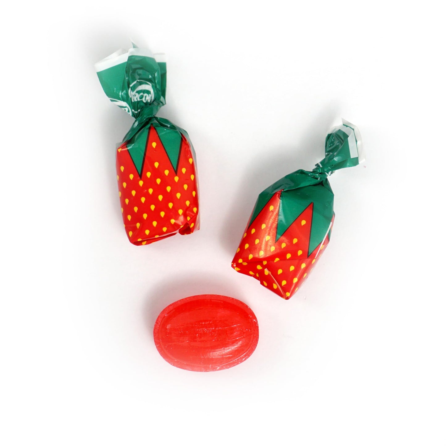 Arcor Strawberry Bon Bons Hard Candy, 2 Pound (Approx. 150 pcs.), Arcor Strawberry Candy Individually Wrapped, Strawberry Candies, The Hampton Popcorn
