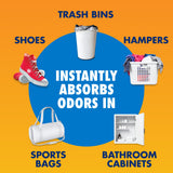 ARM & HAMMER Fresh Effects Odor Neutralizing Baking Soda Pouches, Long-Lasting Fragrance-Free Odor Absorber for Shoes, Cars, Home & Small Spaces, 5