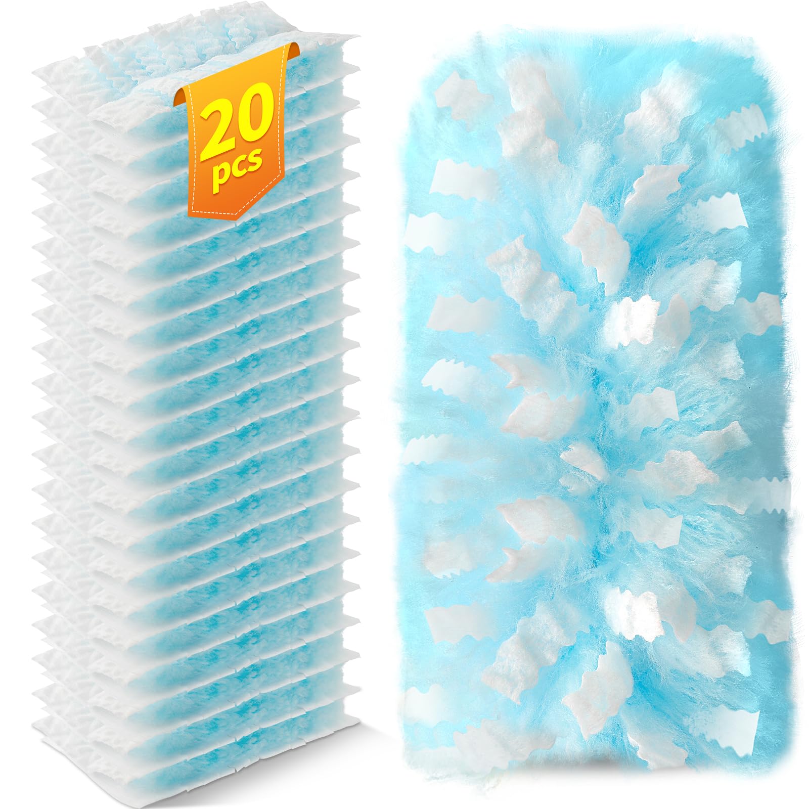 Swilsweep 20 Count Duster Refills Compatible with Swiffer Duster, 180° Disposable Multi-Surface Microfiber Cleaning Dusters, Unscented