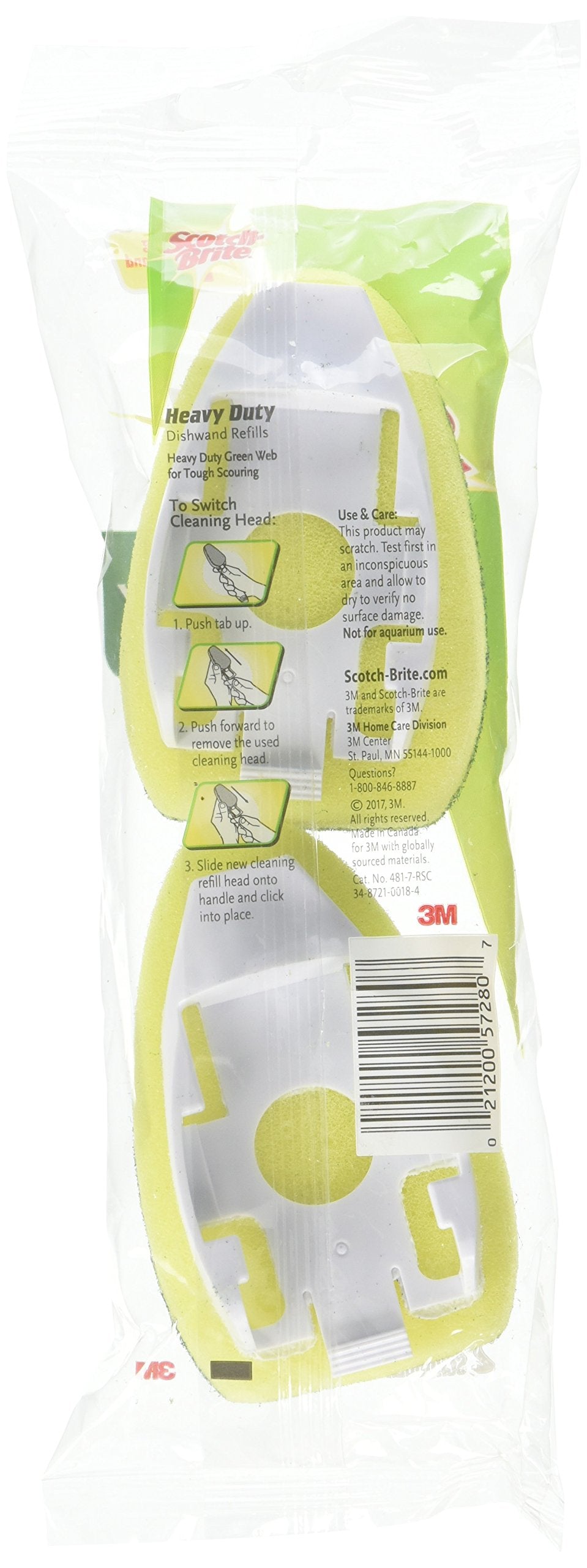 3M Scotch-Brite Dishwand Heavy-Duty Sponge Refill
