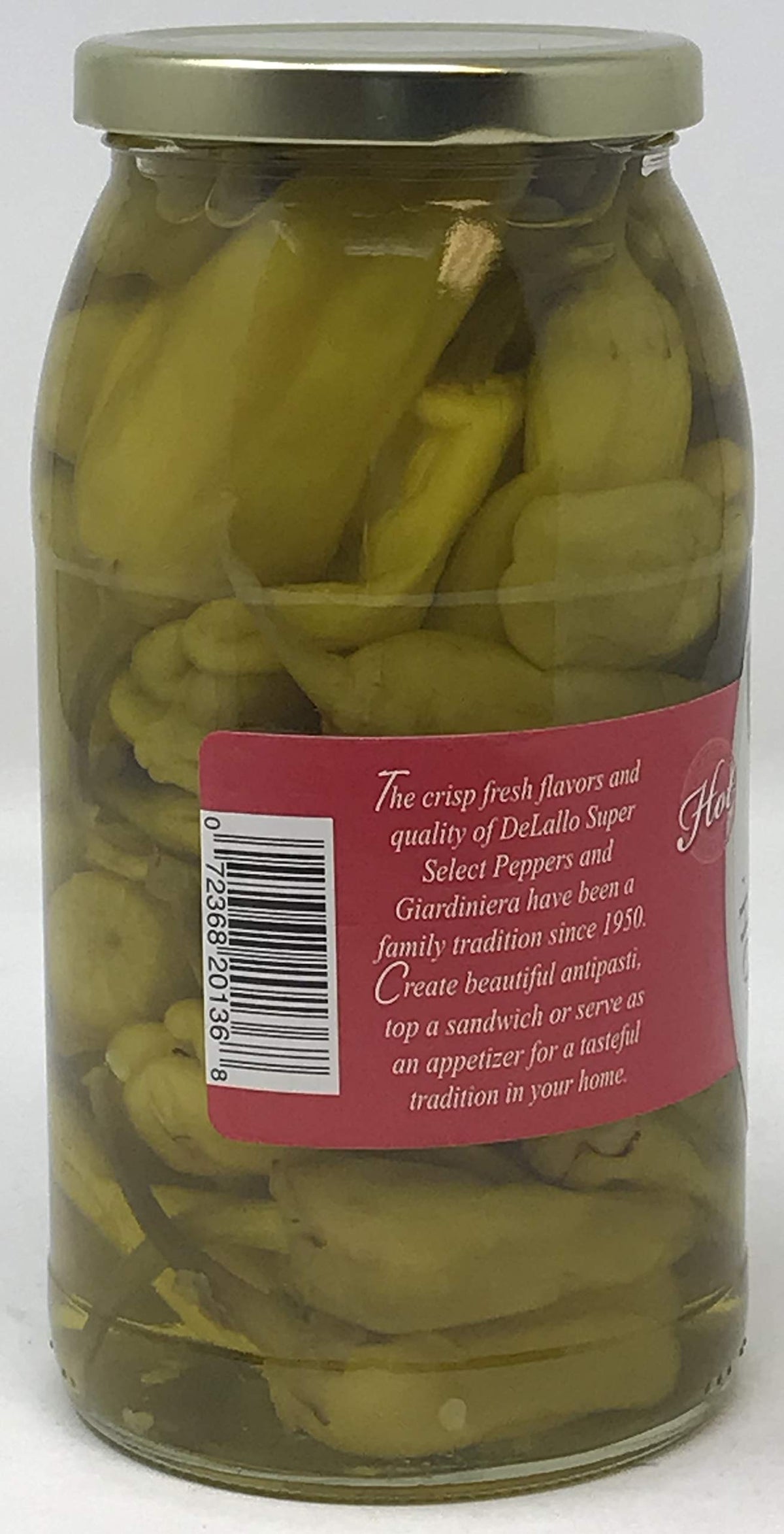 DeLallo Hot Pepperoncini, 25.5 Oz