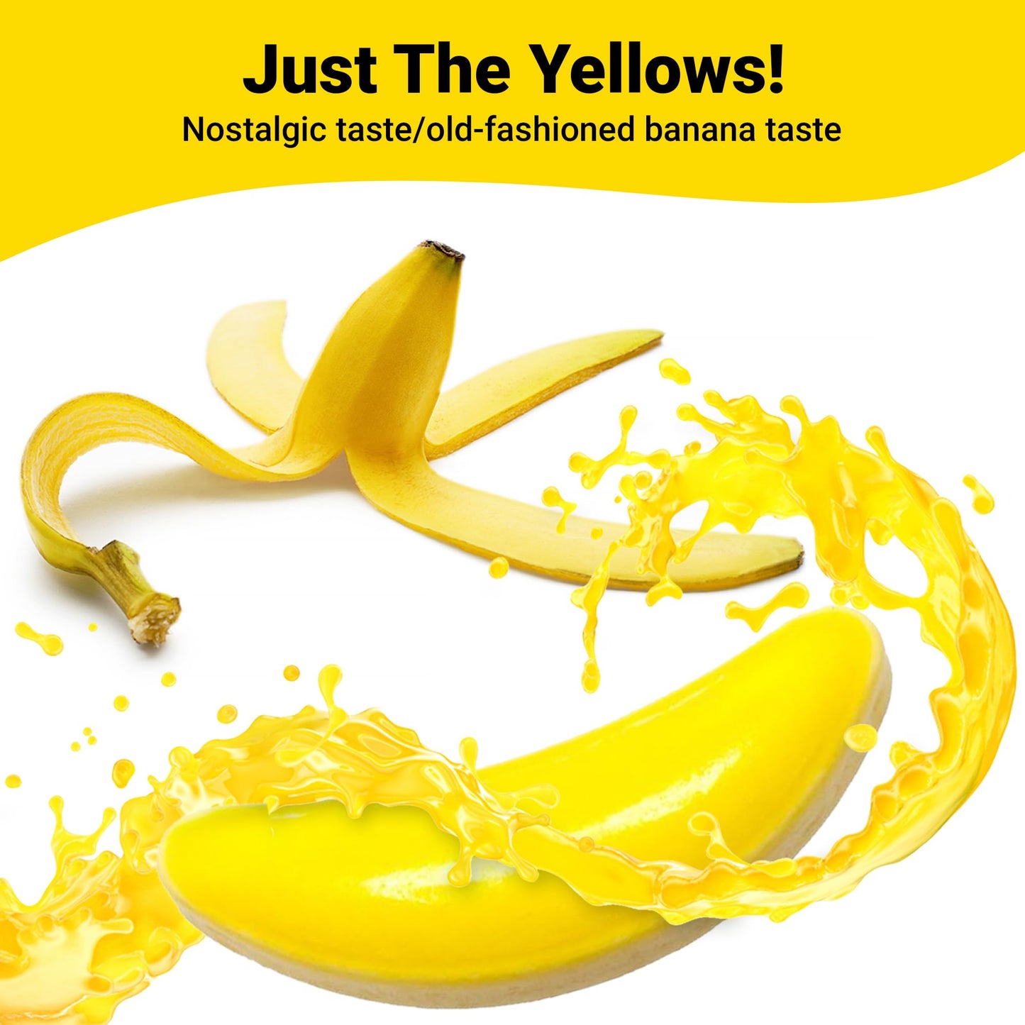 Bananarama Banana Candy - 2 LB Bulk Banana Flavored Hard Candy - Yellow Banana Candies - Candy Bananas for Gumball Machine Refills, Buffets, Party